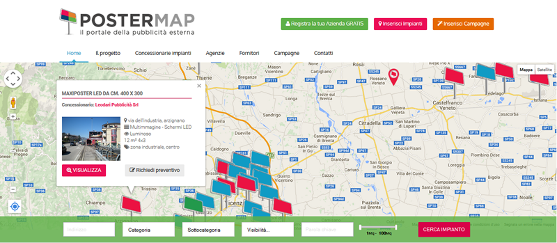 mappa impianti affissione 6x3