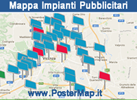 mappa impiani pubblicitari prismatici