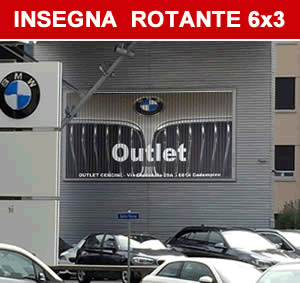 insegna rotante autoconcessionaria Bmw
