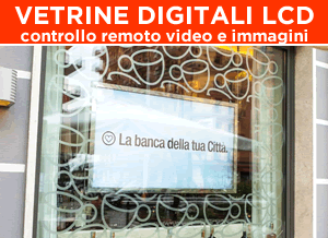 schermi digitali per vetrine