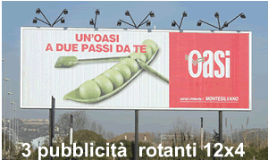 12x3 impianti maxi pubblicità trivision outdoor