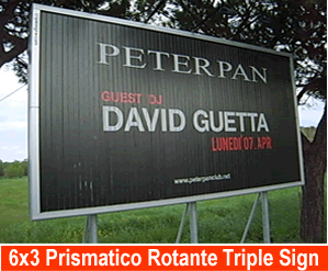 impianto pubblicitario plancia  6x3 trifacciale