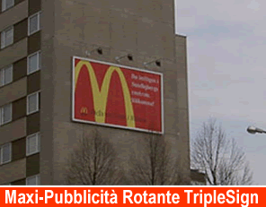 maxi impianto trivision pubblicità outdoor