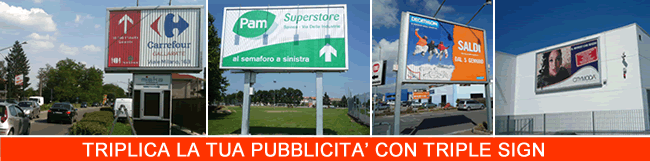 trivision outdoor per pubblicità stradale 