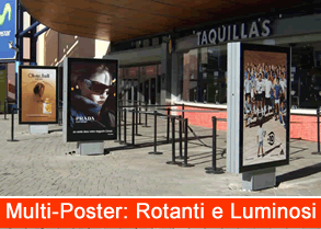 totem con due cassonetti luminosi